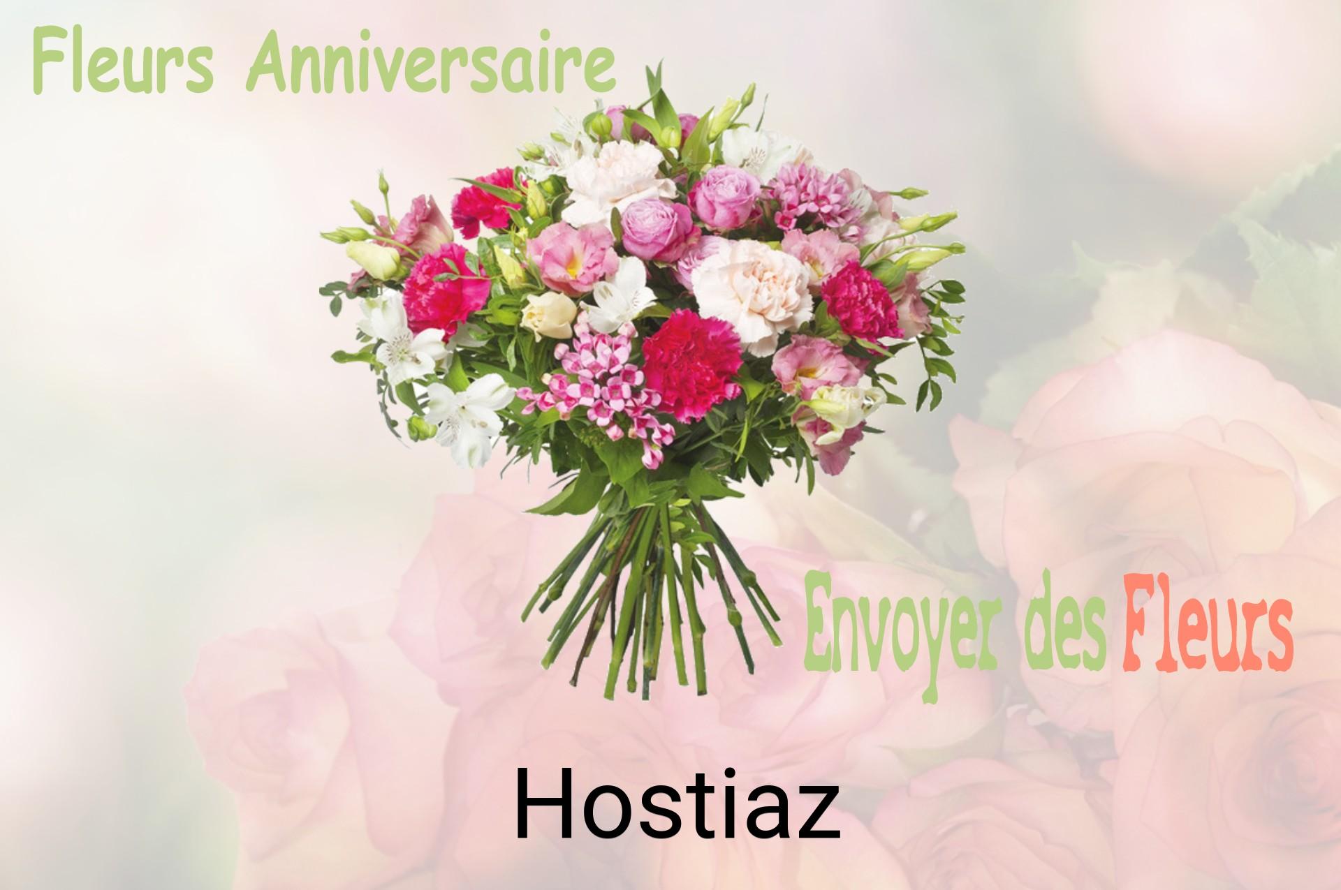 Bouquet de fleurs d’anniversaire livré à Hostiaz